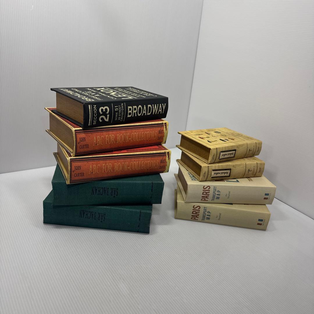 値下済 洋書風 ブック型 小物入れ 高級インテリア 収納ボックス 9点 まとめ