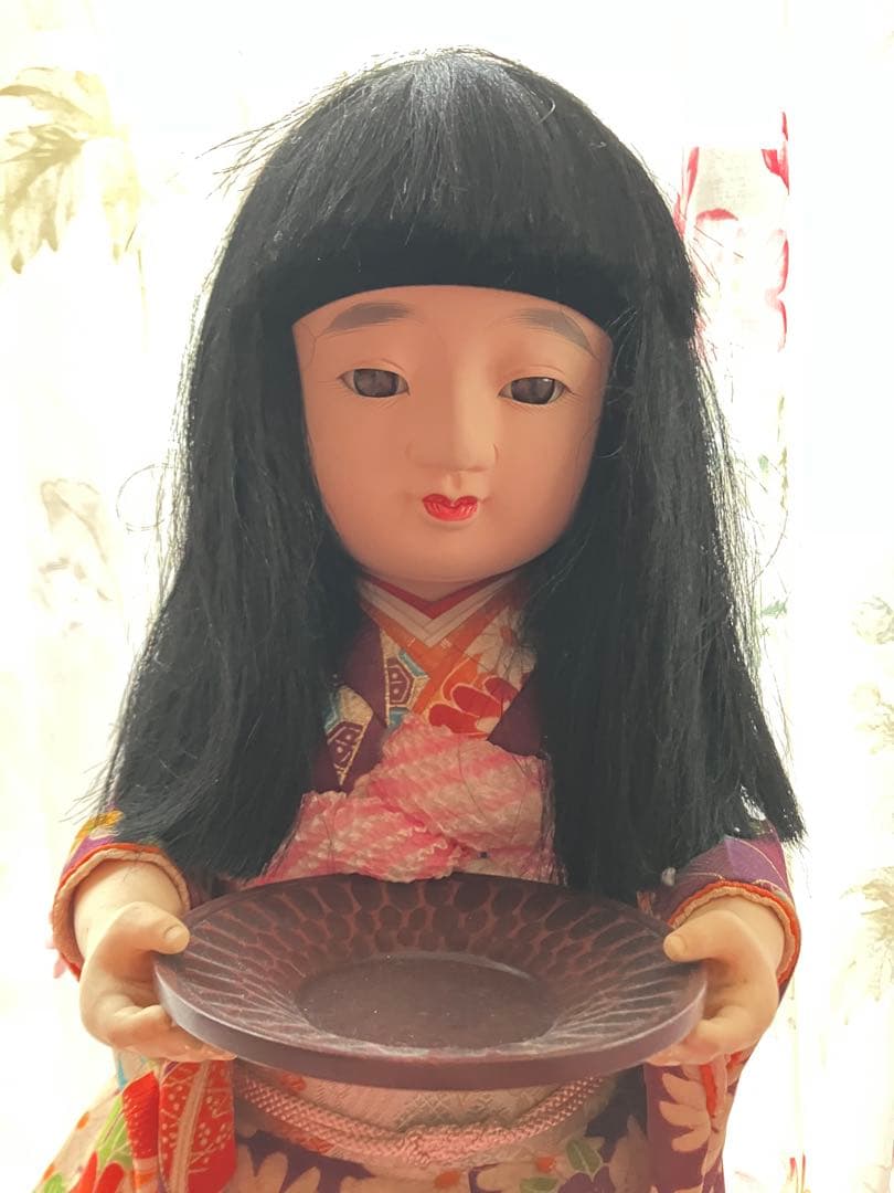からくり茶運び人形　ゼンマイ仕掛け　少女人形