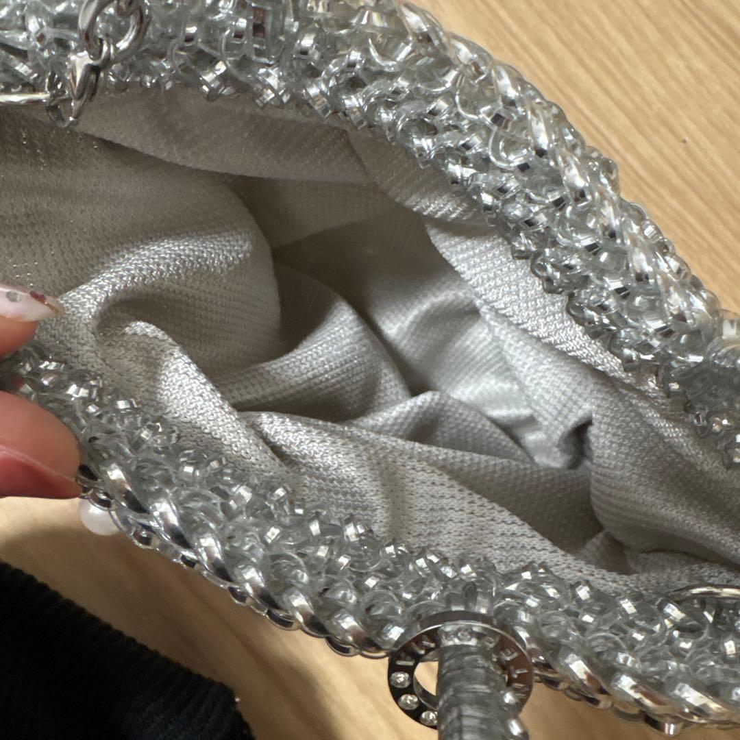 ANTEPRIMA アンテプリマ ペルラ グリッター シルバー