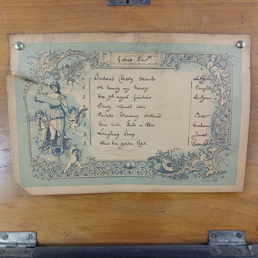 専用S153 フランス製 シリンダーオルゴール アンティーク