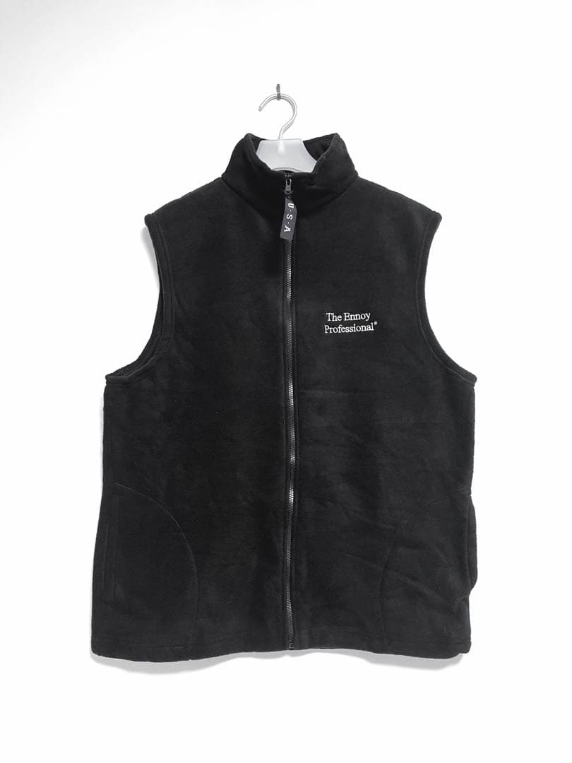 希少初期美品ennoy フリースベスト ブラック XL USA製
