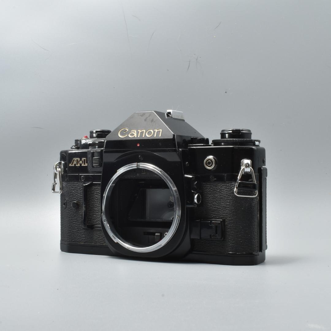 整備済 完動 Canon A-1 ボディ Black 露出計OK AE機能OK