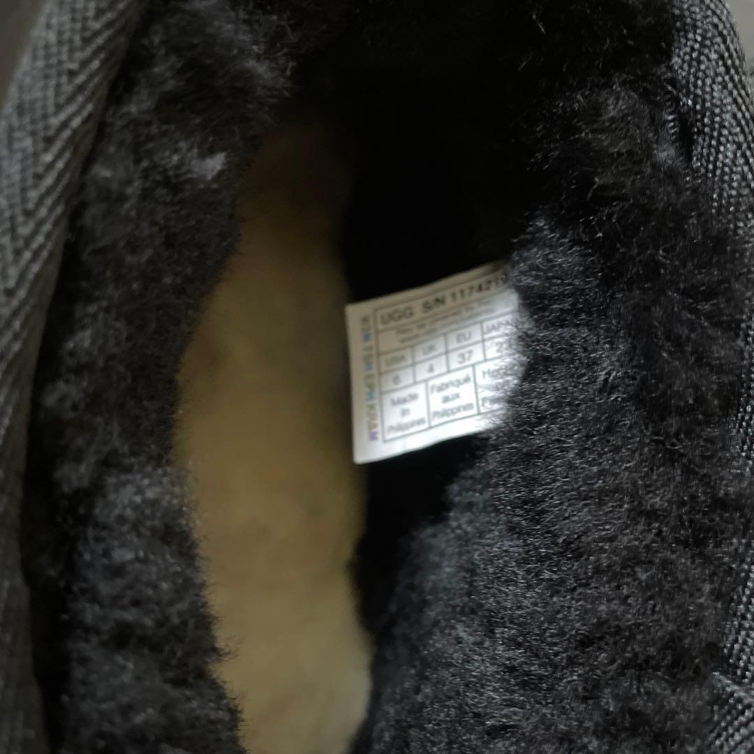 新作　完売品UGG クラッシックウルトラミニレザー　ブラック23 ロンハーマン