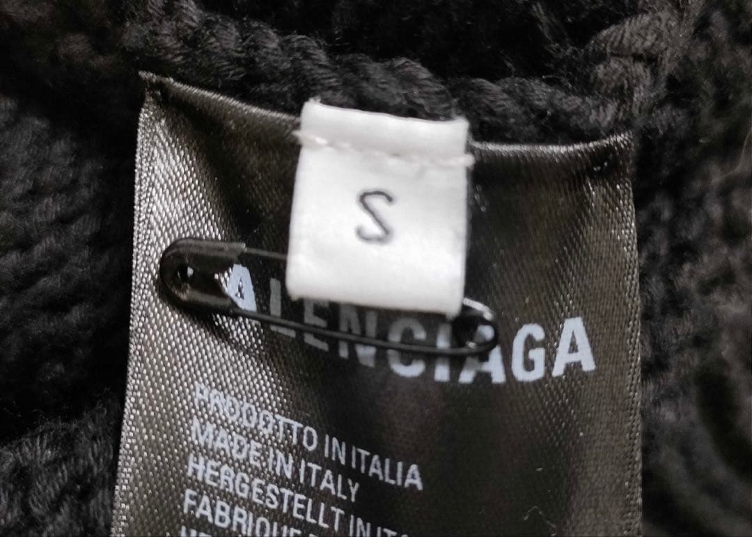 BALENCIAGA バレンシアガ BB 刺繍 ニット メンズ トップス 希少S