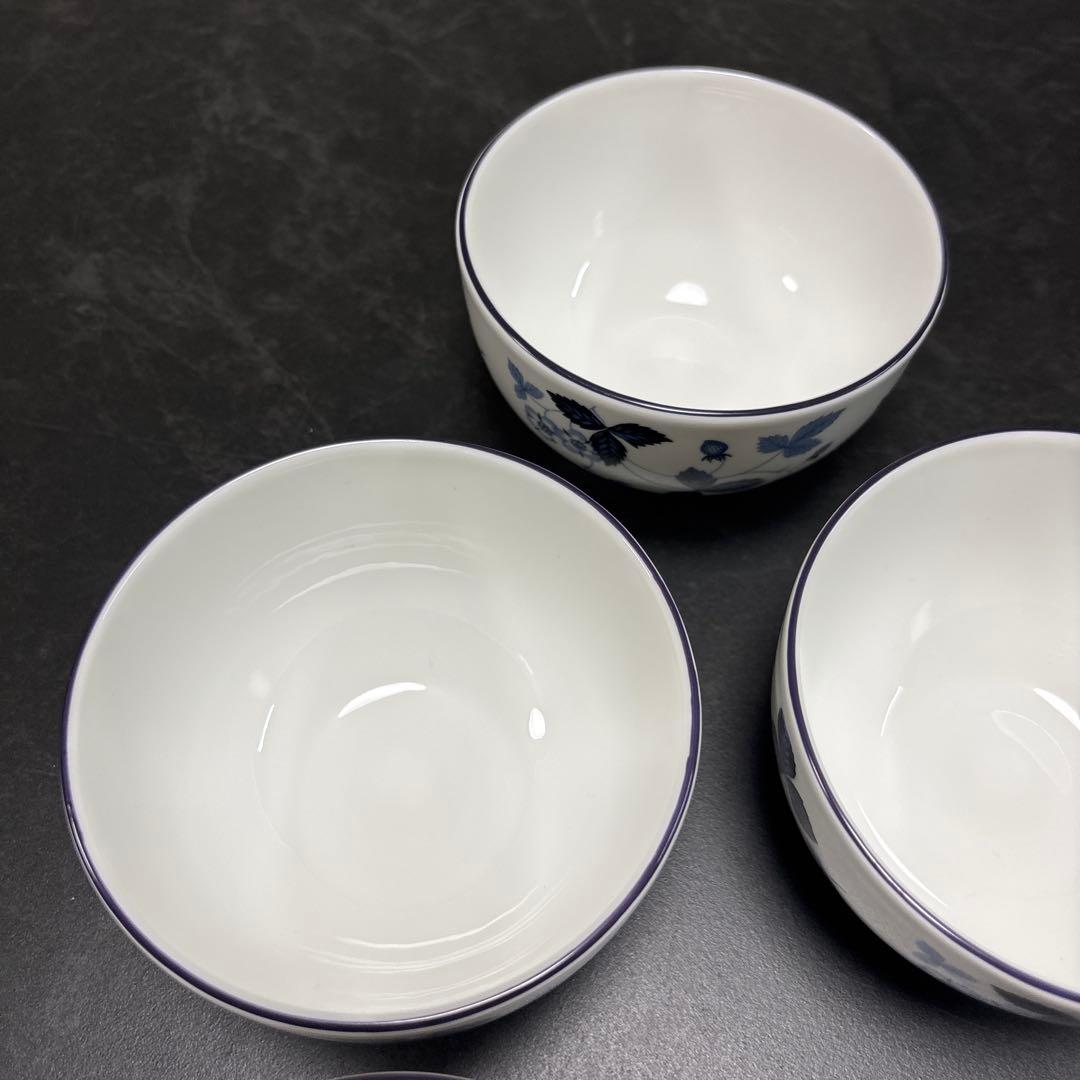 ウェッジウッド　ストロベリーインクブルー　ボウル5個セット