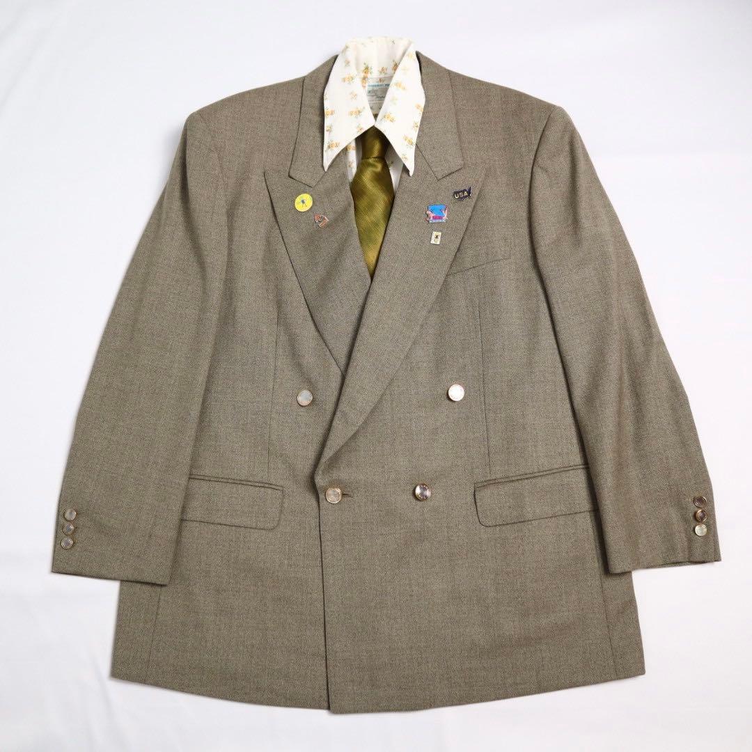 5点セット Vintage LANVIN 80s 90s ダブル セットアップ