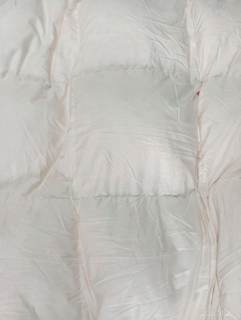 羽毛掛け布団　丸八真綿販売ソワリー 刺繍入り ダブルサイズ　絹仕様　ダウン90%