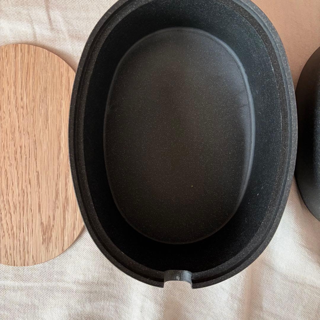 【未使用に近い】ideaco ストーン調オーバルボックス 北欧暮らしの道具店購入