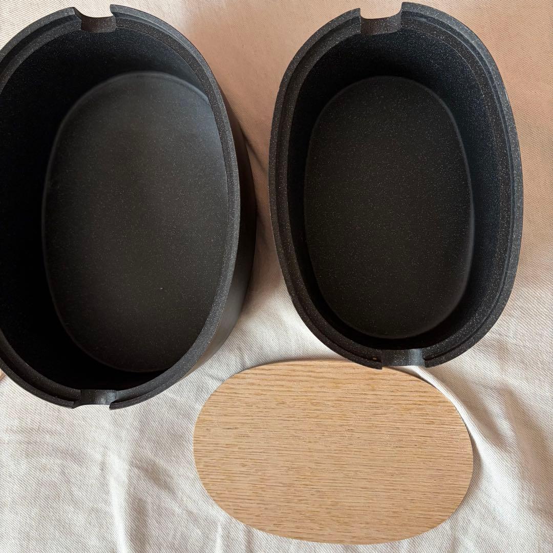 【未使用に近い】ideaco ストーン調オーバルボックス 北欧暮らしの道具店購入