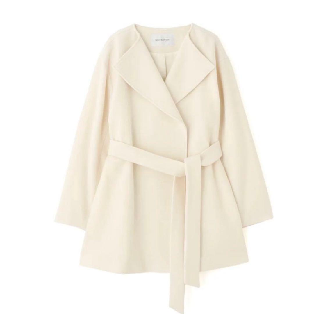 NATURAL BEAUTY BASIC ベルテッドミディコート　S