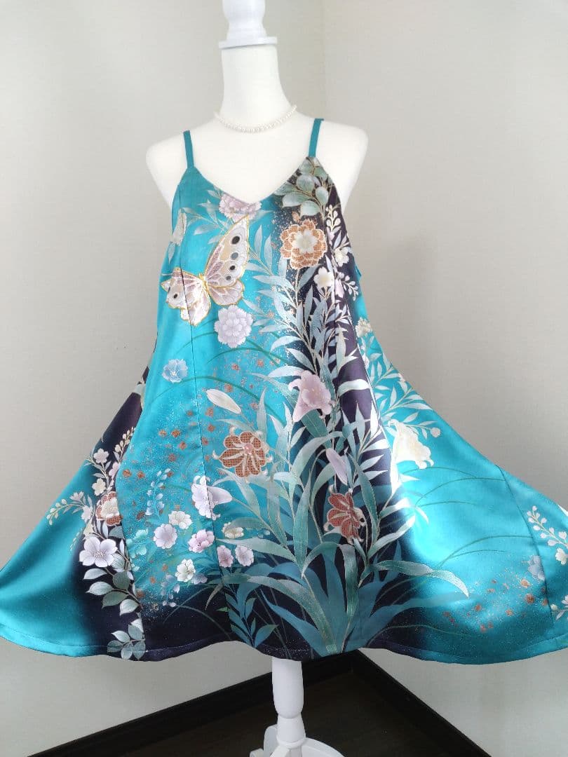 みさき様 キャミワンピース2枚 着物リメイク