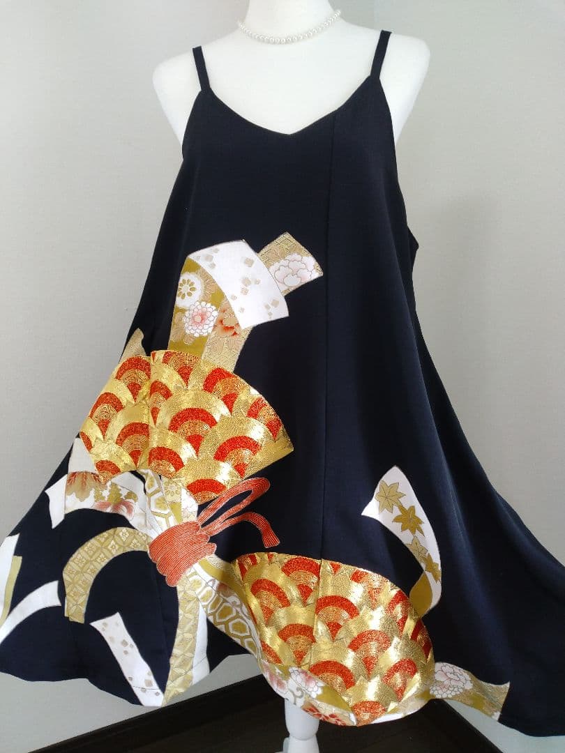 みさき様 キャミワンピース2枚 着物リメイク