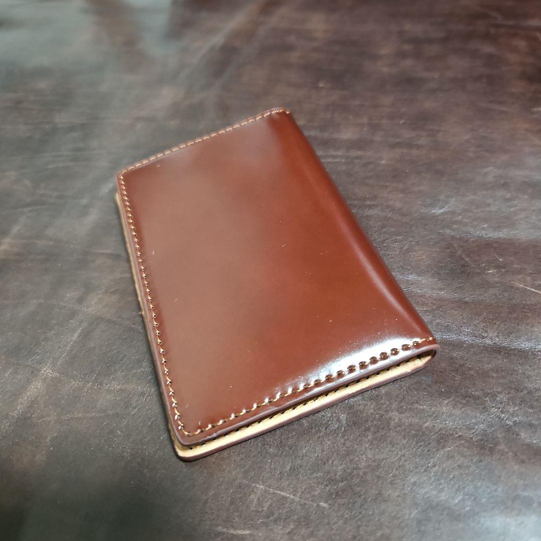 名刺入れ　水染コードバン