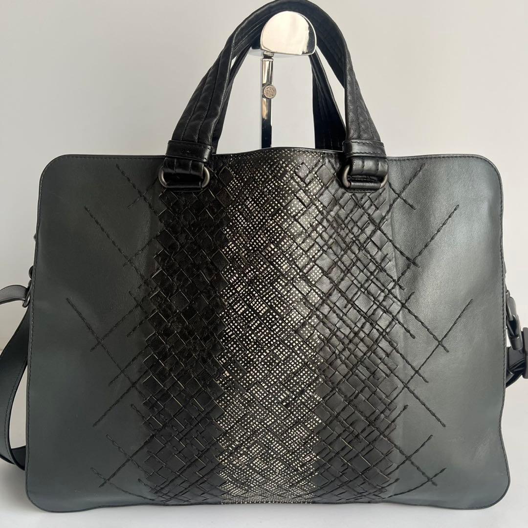 極美品✨　BOTTGAVENETA イントレチャート ビジネスバッグ　 レザー