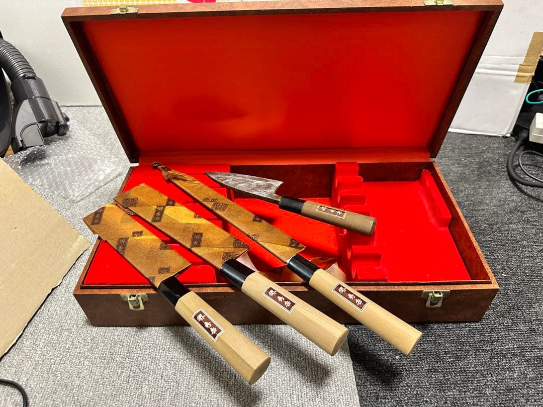 【未使用品】堺秀岳 高級和包丁 料理包丁　4点セット