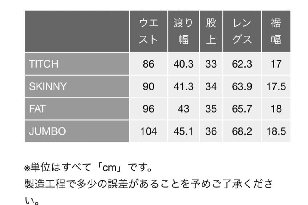 美品　FAT 247 ブルー デニム　ワイドパンツ