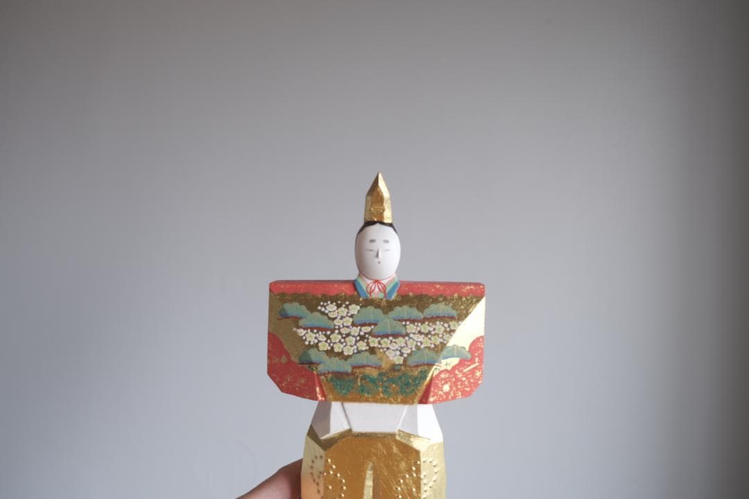 一刀彫 立雛（6号）大矢由造 作｜誠美堂・大人のための雛人形