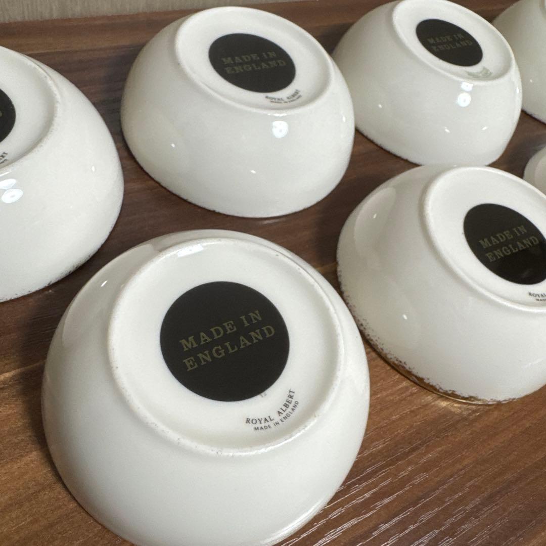 ロイヤルアルバート フラワー オブ ザ マンス ミニボウル 7個セット 英国製