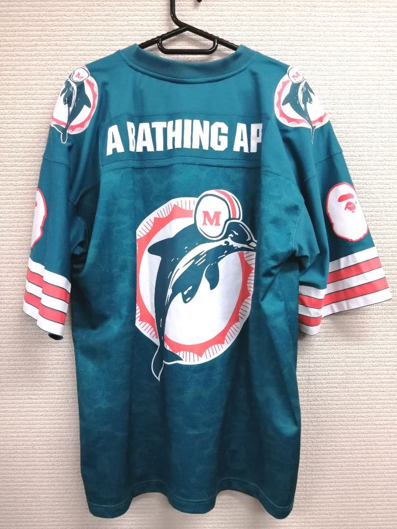 A BATHINGAPE　ベイシングエイプ　NFL ミッチェルアンドネス　コラボ