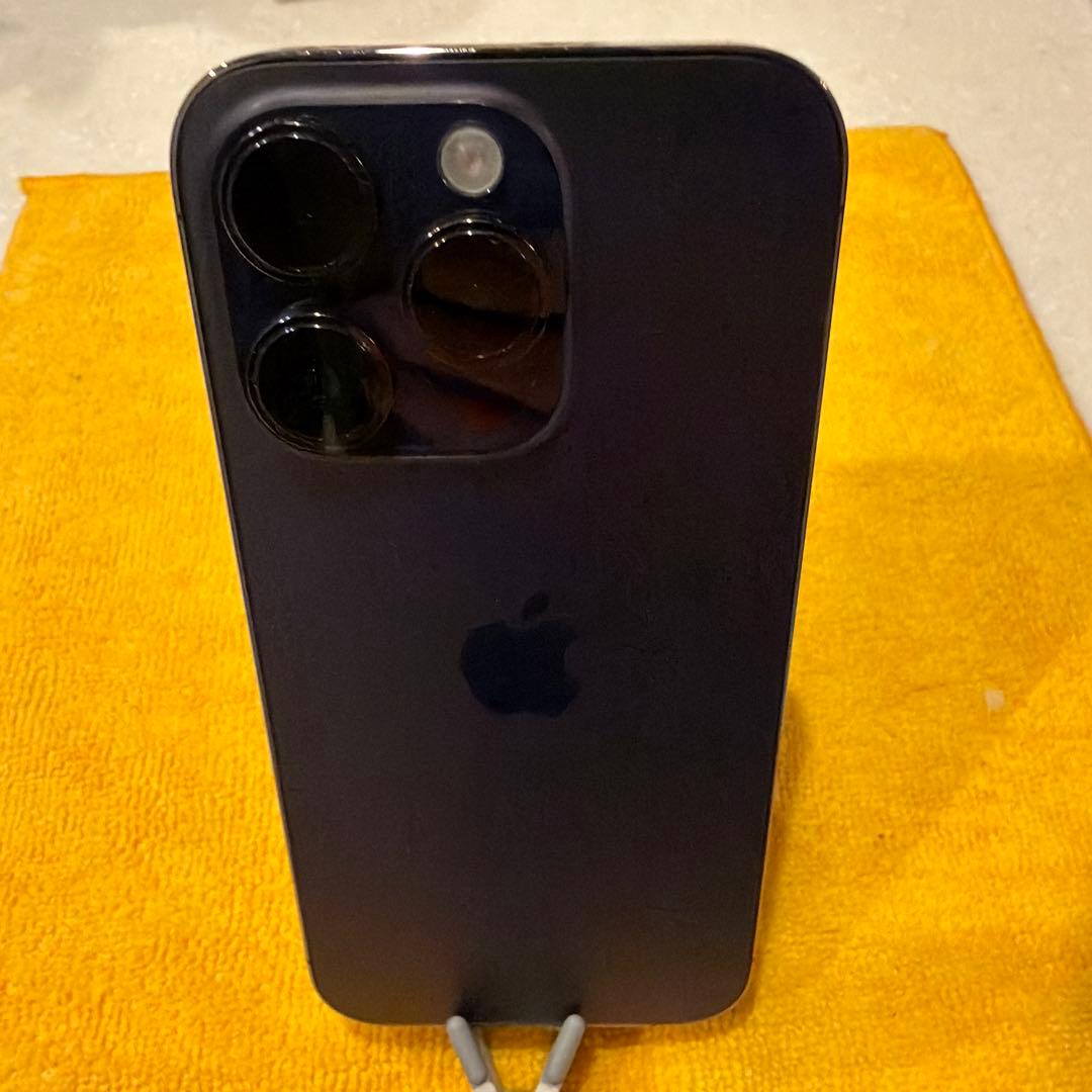 【美品】iPhone14 Pro ディープパープル 128GB SIMフリー