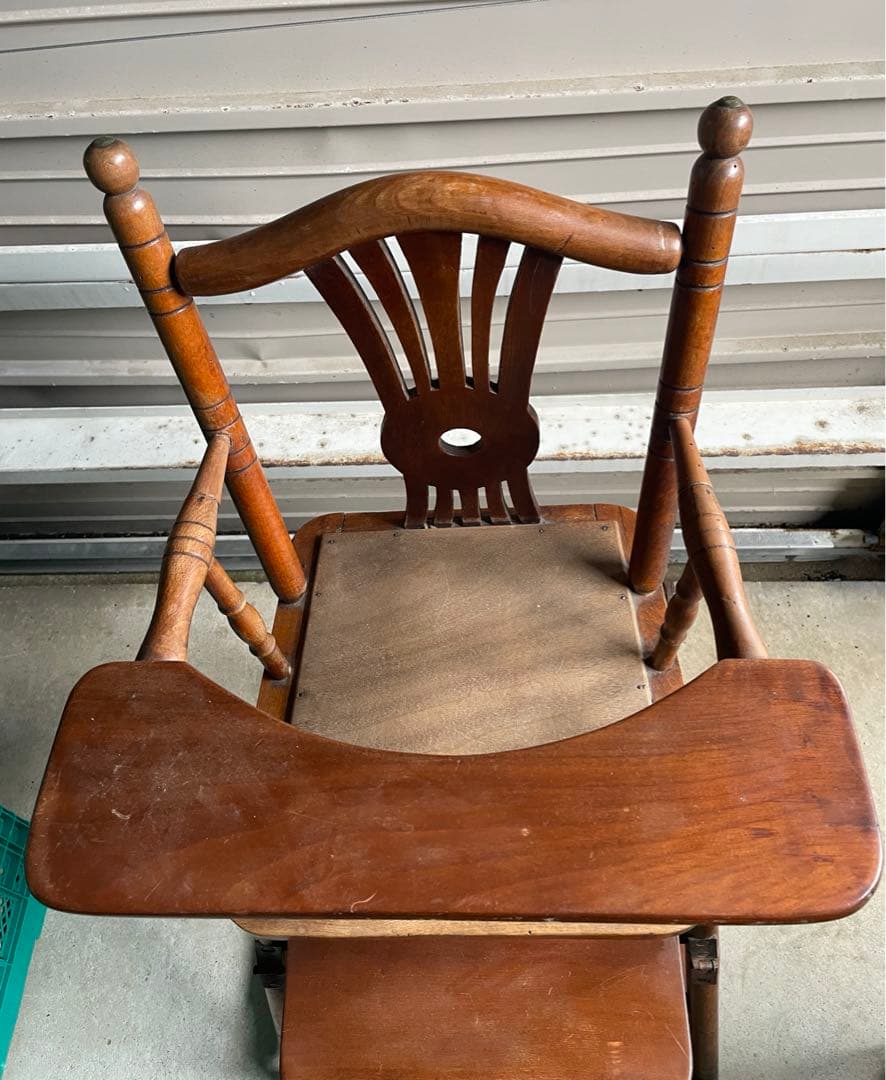 稀少/アンティーク/フランス/チャイルドチェア/アームチェア/テーブル付き