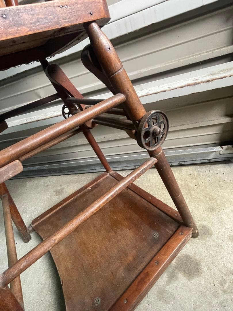 稀少/アンティーク/フランス/チャイルドチェア/アームチェア/テーブル付き