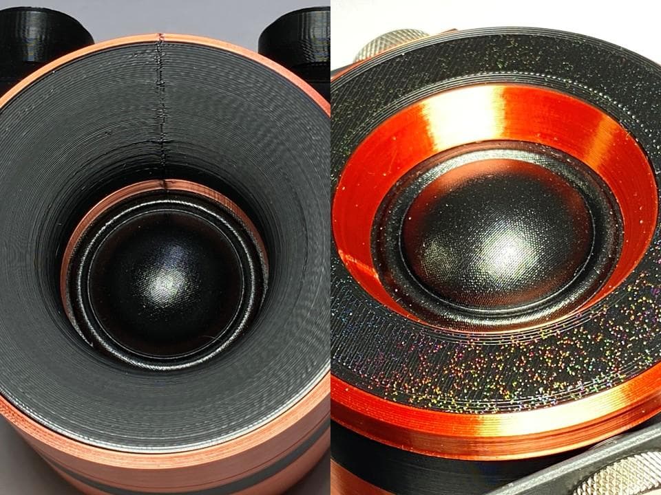 アドオン■高能率97dBホーンツイーター2個セット■ブラック/ブロンズGHB02