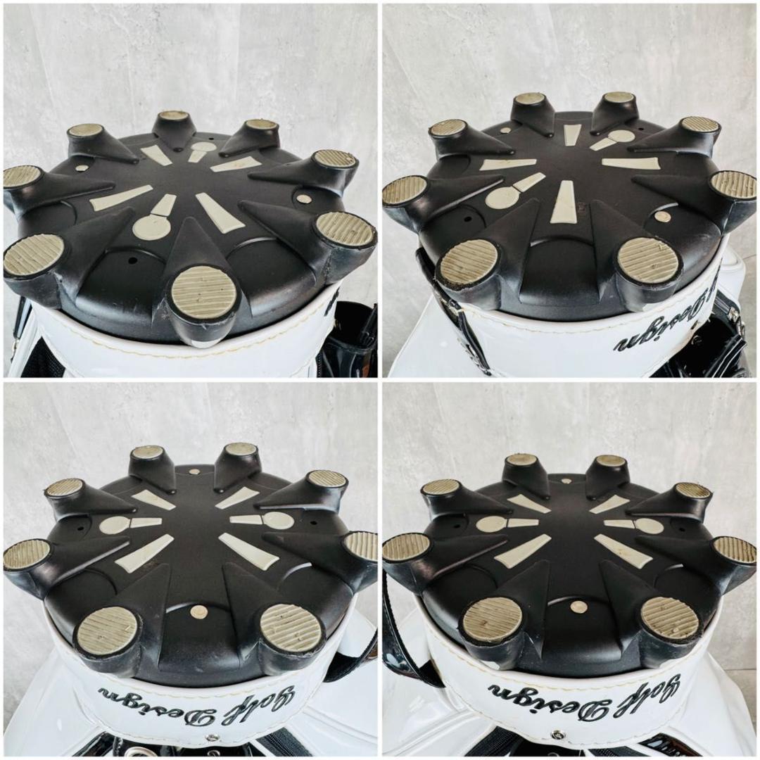 ZEAL ゴルフバッグ キャディバッグ 希少デザイン 6分割 クロス エナメル