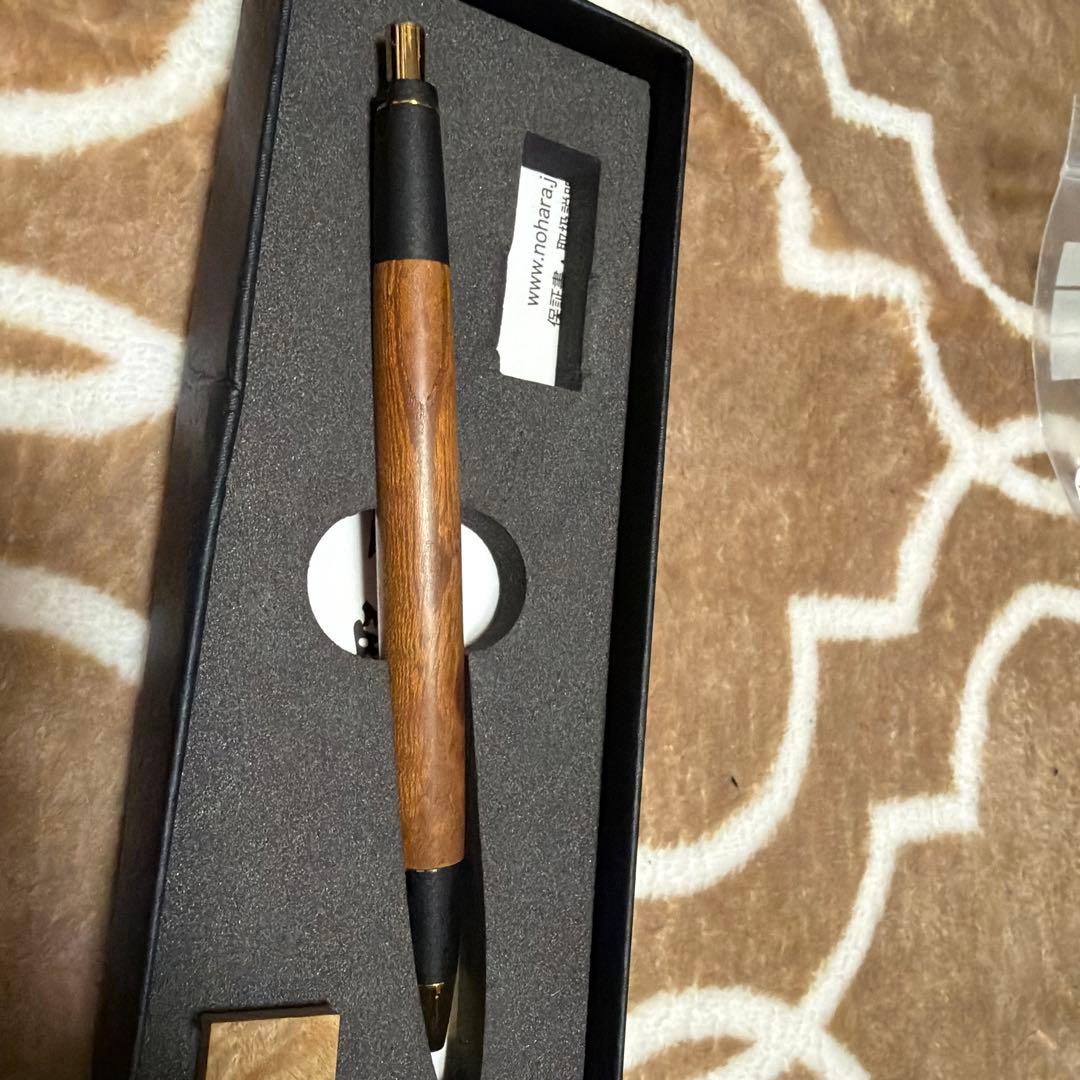 野原工芸　旧型欅シャープペンシル 新型　インドローズウッドシャープペンシル