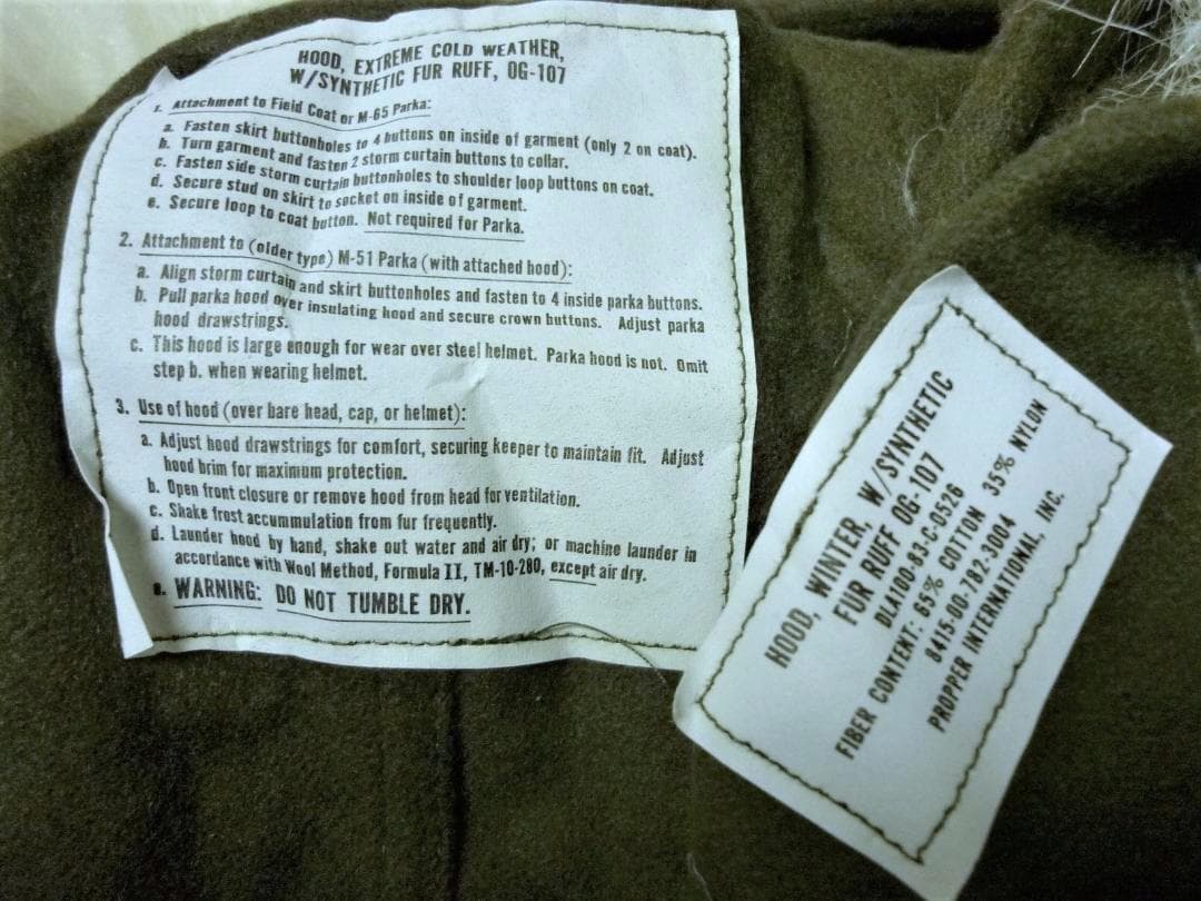 新品 80s 米軍 M-65 フード デッドストック モッズコート パーカー S