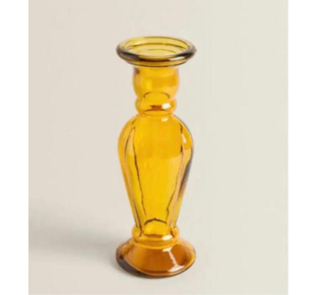 ZARA ガラス キャンドルスタンド　花瓶