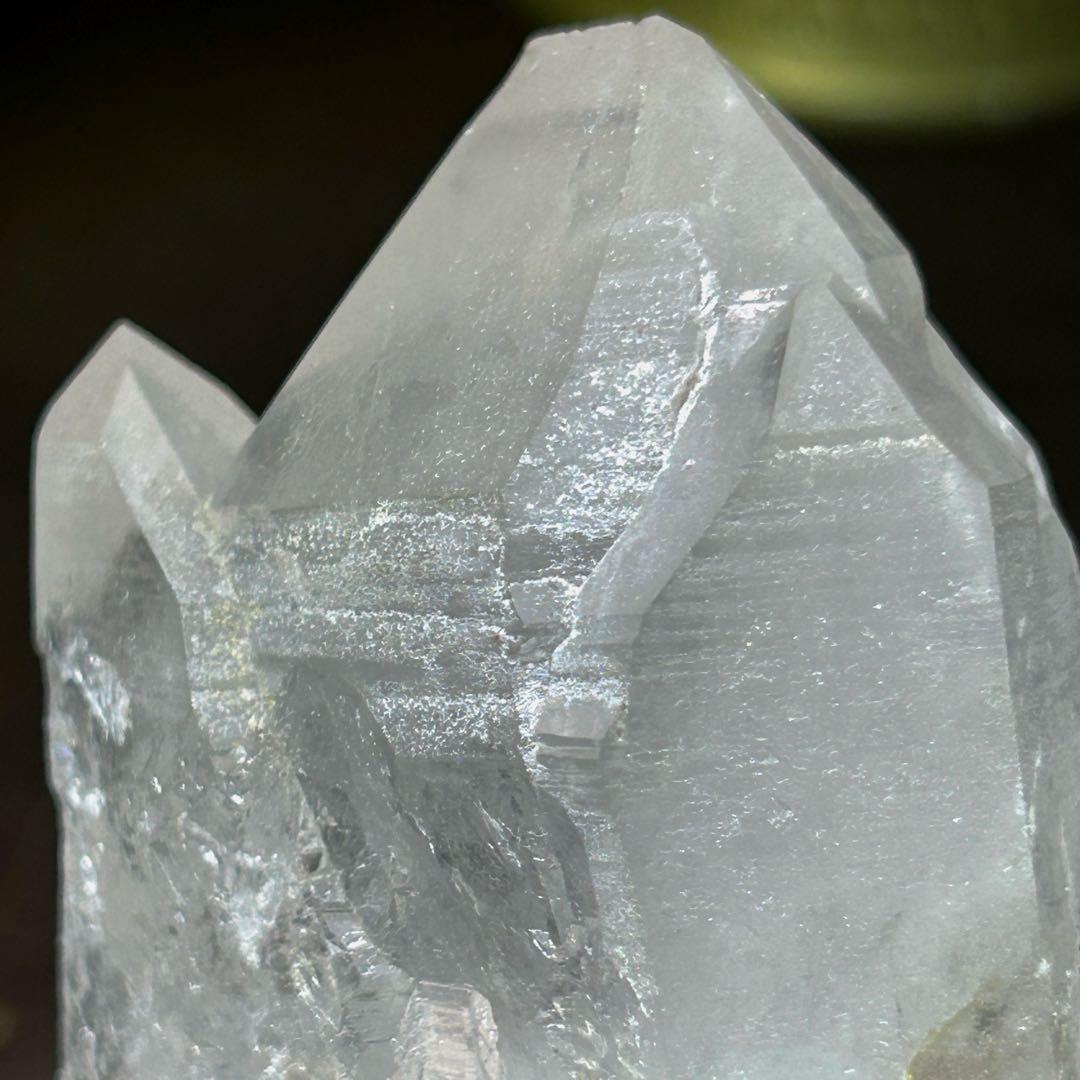 ☆別格高級品！福徳龍神秘宝②！マニカラン　トライゴニック　水晶　原石　クラスター