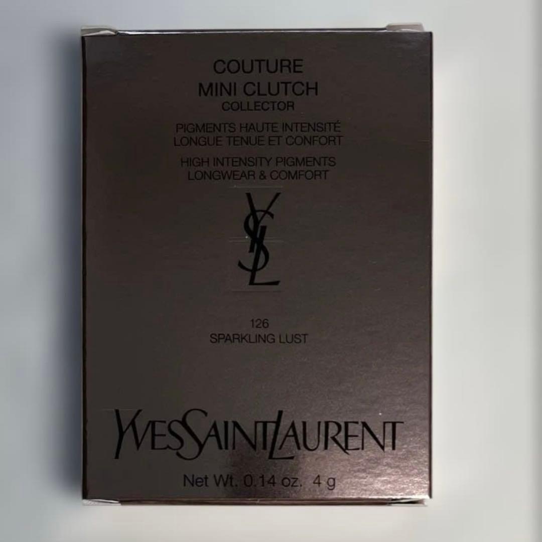 新品【限定】イヴサンローラン YSLクチュールミニクラッチ 126 アイシャドウ