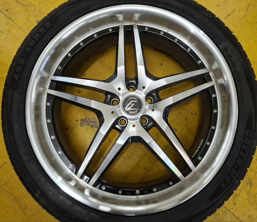 FIRENZE　フィレンツェ　22インチ　ホイール　タイヤセット　ハリアー　等に