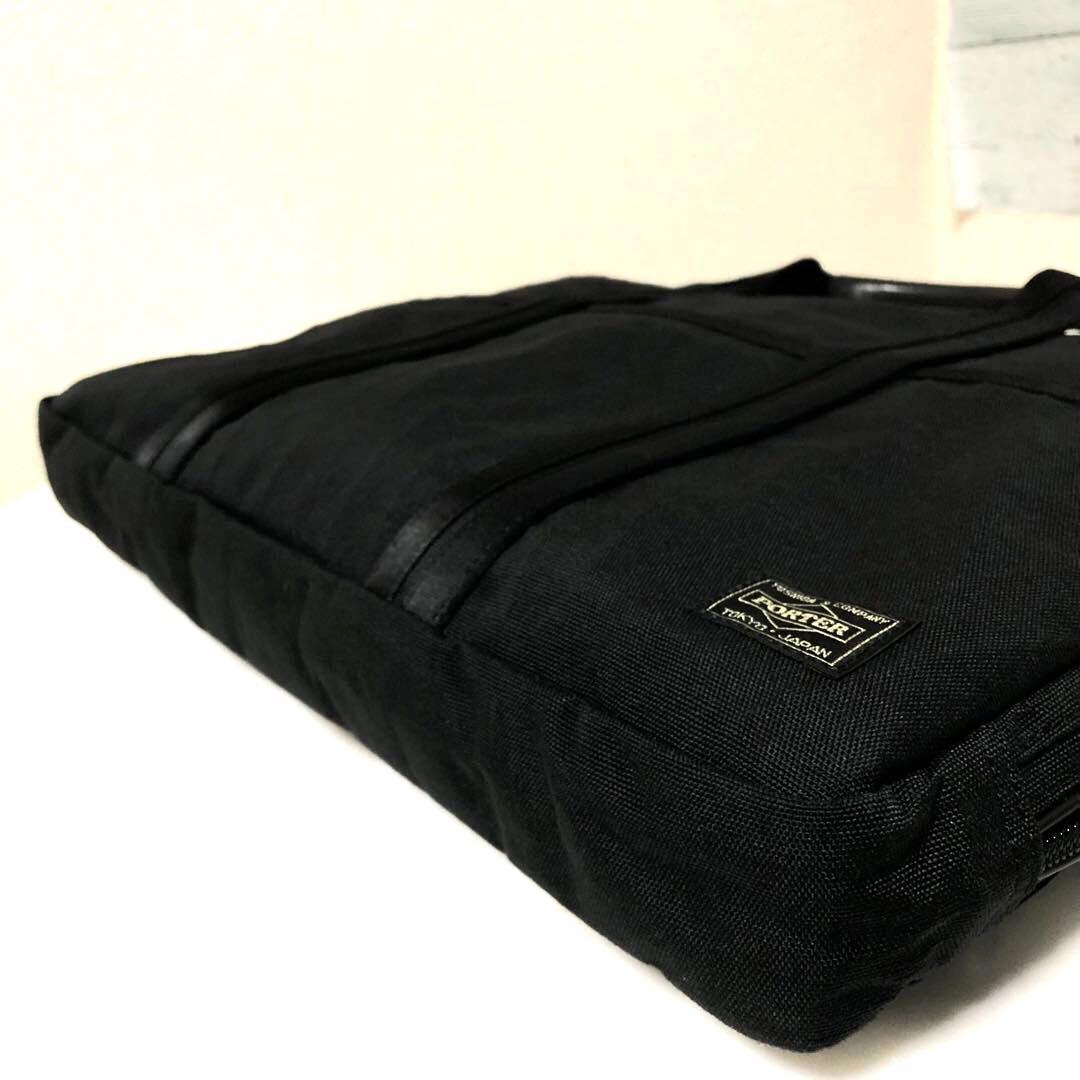 未使用級✨ポーター ハイブリッド ビジネスバッグ2way A4可 ブラック