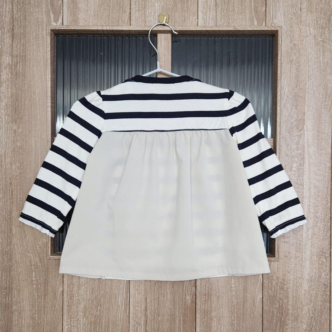 現行品☆familiar ボーダー 長袖Tシャツ