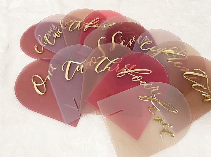 結婚式アイテム　テーブルナンバー