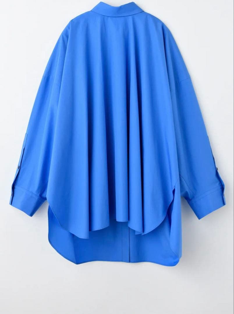 ENFOLD オーバーサイズシャツ 青 新品タグ付き