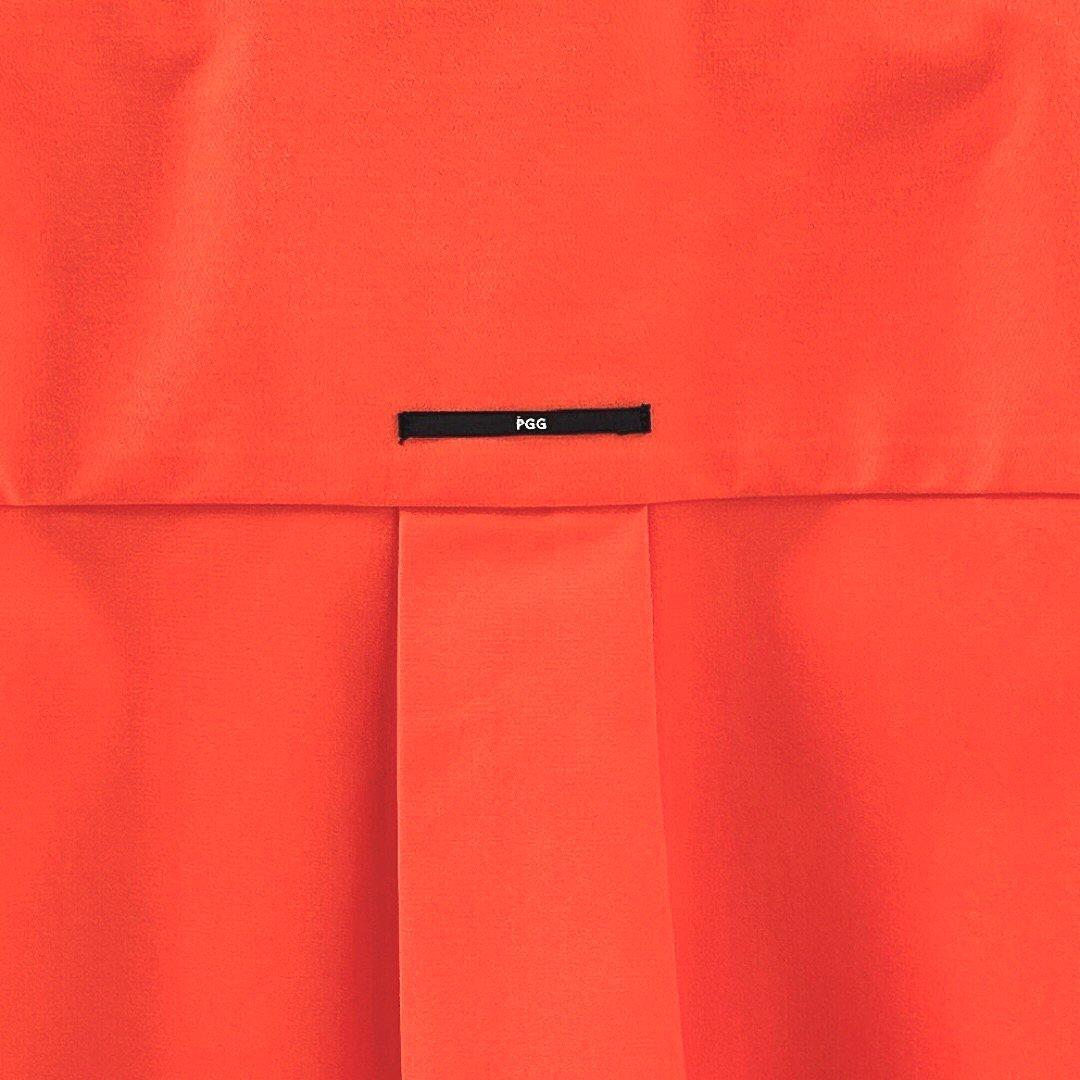 202 PGG 新品タグ付 定価33,000円 シャツブルゾン オレンジ 5 L