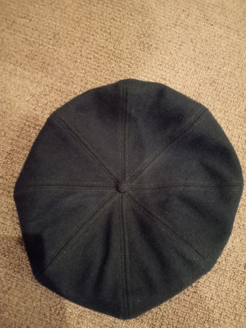 ほぼ未使用 RRL ダブルアールエル ウール キャスケット ダークネイビー