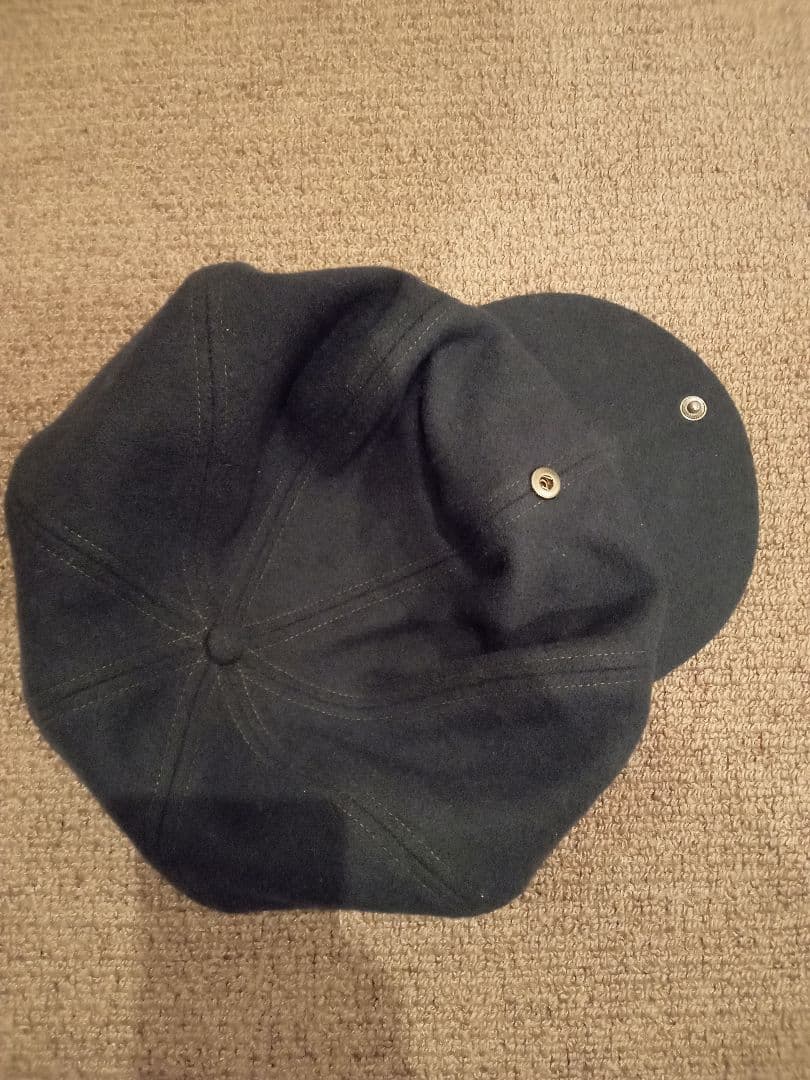 ほぼ未使用 RRL ダブルアールエル ウール キャスケット ダークネイビー