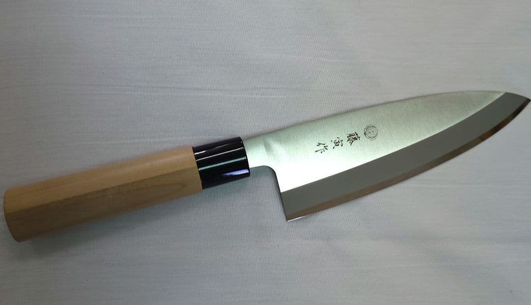 藤寅作 出刃 180mm 日本製 モリブデンバナジウム鋼 片刃 FU-1055