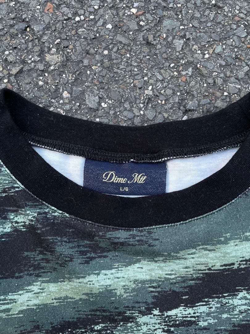 【早い者勝ち】Dime Mtl ストライプトレーナー L/8 グレー系