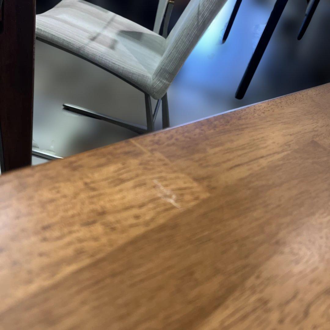 【THE TABLE】 /ラバーウッド ブラウン × Black Steel