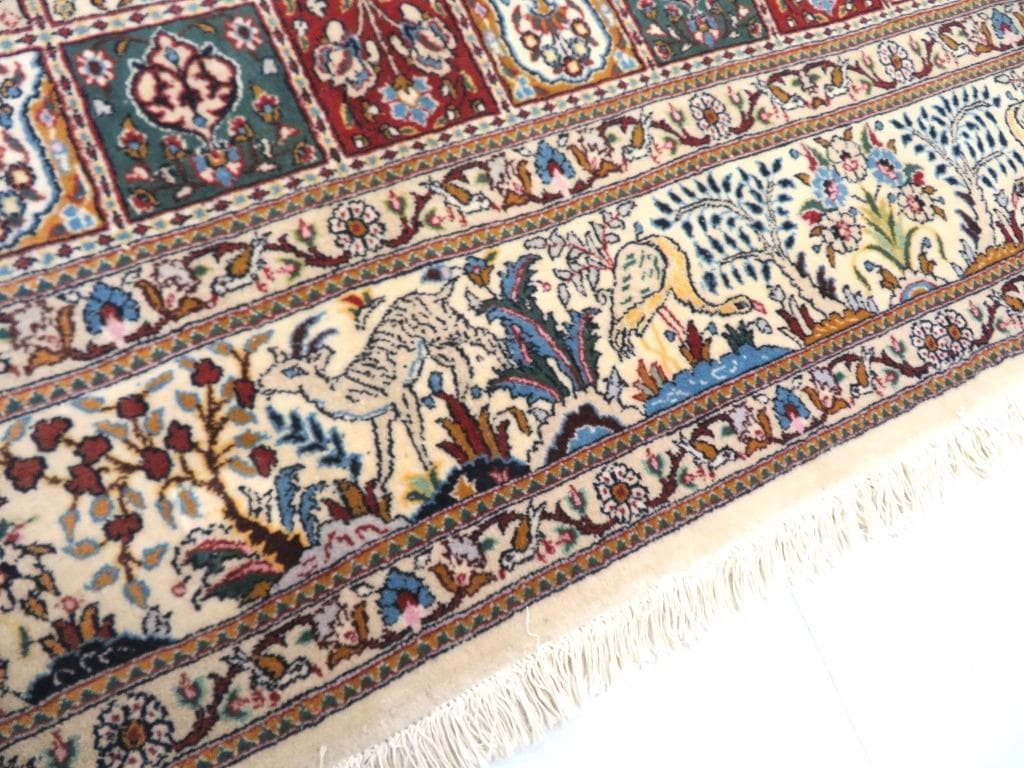 展示品　ペルシャ絨毯　ムード　絨毯　カーペット　大判　高級　ラグ