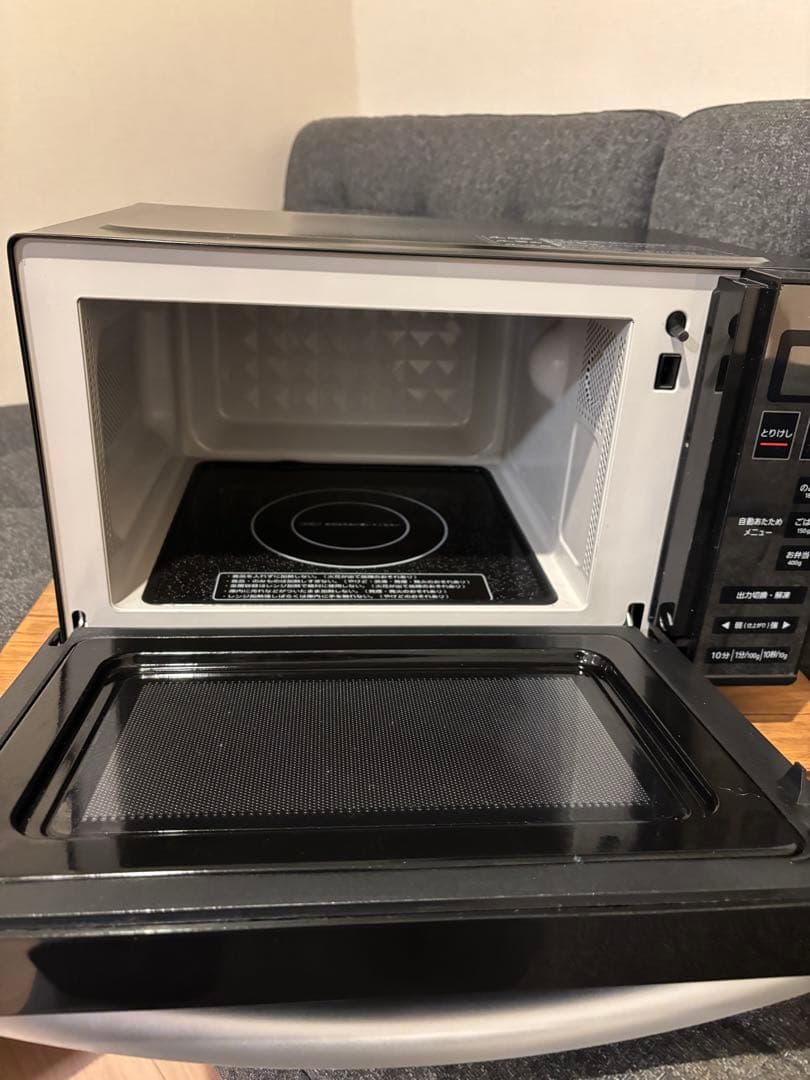 美品 アイリスオーヤマ MO-FM1804-B 電子レンジ 2022年製 送料込