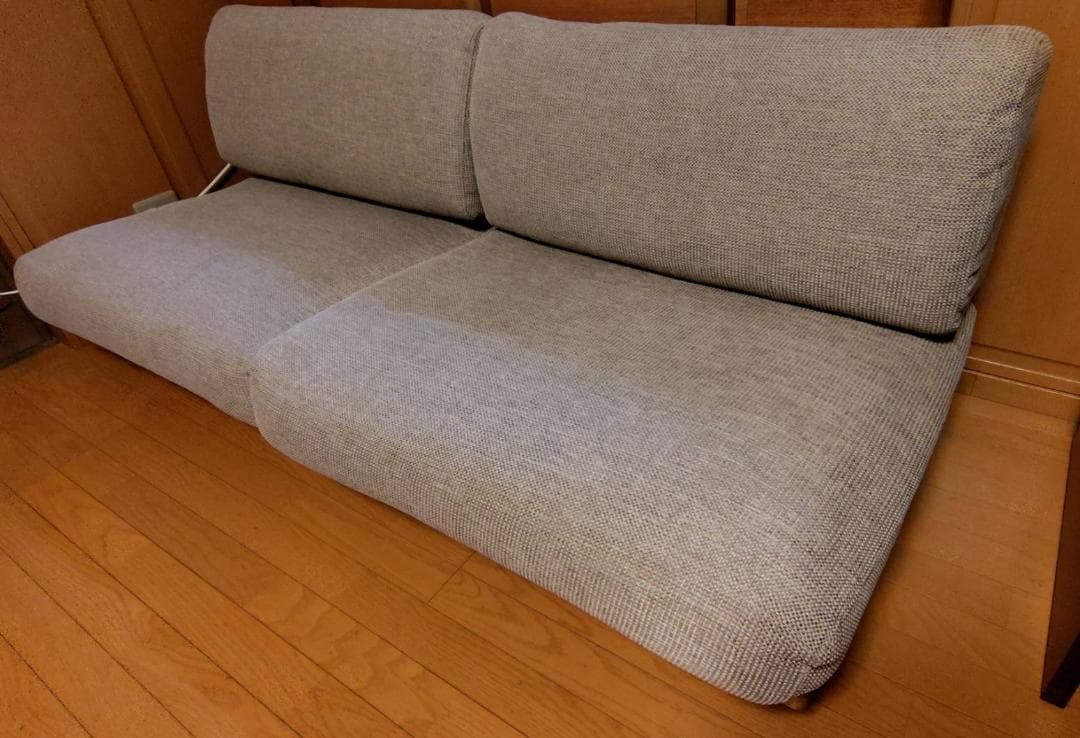 無印良品　アームレスソファ３シーター