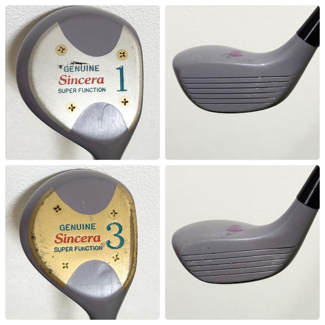 Sincera 初心者 レディース ゴルフクラブセット ハーフセット 一式
