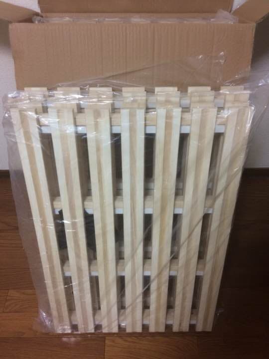 すのこベッド ダブル 2つ折り