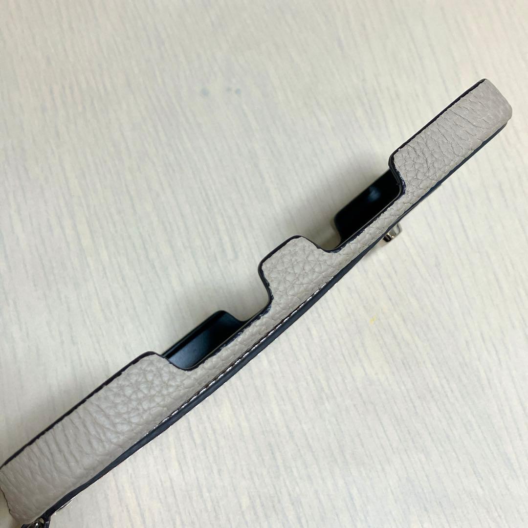 BONAVENTURA iPhone16 レザー ハンドル付き グレージュ